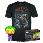 Funko POP! & Tee: DC - Joker CC - Large - (L) - T-Shirt - Clothes with Collectable Vinyl Figure - Gift Idea - Toys and Short Sleeve Top for Adults Unisex Men and Women - Official Merchandise