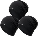 QINGLONGLIN 3Pcs Cooling Skull Cap for Men Women-Lightweight Breathable Beanie Hat, Thin Quick Dry Running Cap for Cycling