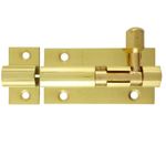 Merriway BH01399 50mm (2 inch) Polished Solid Brass Surface Door Bolt