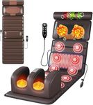 SEAHELTON Full Body Massage Chair Mat with Heat for Back Pain Relief, Back Massage Bed with 10 Vibrating Motors whole Body Vibration, Kneading, and Massage Of The Neck, Spine, Waist, and Back