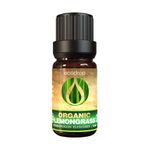 Ecodrop Pure Lemongrass Essential Oil - 10ml bottle | 100% Natural Therapeutic Grade Indian Cymbopogon Flexuous Oil | Aromatherapy Massage, Diffuser & Bath Oil for Clear Skin, Stress & Sleep | Organic