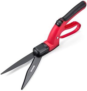 Kimura® Pro Grass Shears - Premium Lawn Shears with 360° Rotating Head, Japanese SK5 Steel Blades, Lightweight, Ergonomic TPR Coated Handles, Ideal Garden Shears for Edging and Trimming - 360mm