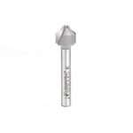 Amana Tool 45792-M V-Groove 90 Deg. Folding for Aluminum Composite Material (ACM) Panels Like Alucobond, Dibond, 0.090 Tip Cut Width x 3/8 CH x 1/2 D x 6mm SHK Carbide Tipped Router Bit