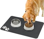 Dog Feeding Mat Food Mat: 16''x24'' Absorbent Feeding Mat for Cat & Dog Diatomaceous Mat for Dog Food and Water Bowls Dog Water Dispenser Mat Non Slip Cat Litter Mat Pet Placemat Feeding Tray Cushion