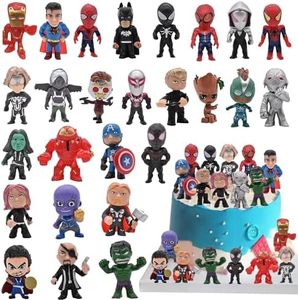 Mini Figurines, 26 pièces Figurine Décoration, Mini Figurines Cake Topper, Figurines Gateau Décorations, Figurine d'action, Jouet Figurine pour Enfants, pour Enfants Anniversaire