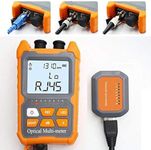 D YEDEMC Mini Optical Fiber Power Meter FC/SC/ST Universal Interface Fiber Tester Built-in 10KM Visual Fault Locator Li-ion Battery USB Charge (OPM&VFL-10KM-Li)