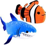 zhuzhu Aquarium Blue Shark and Clown Fish