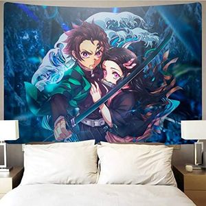 Timimo Anime Tapestry Poster - Japanese Anime Merchandise - Anime Decorations Wall Art - Room Decoration, Birthday Wallpaper 78.7x59 Inches