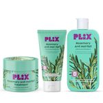 PLIX - THE PLANT FIX l Rosemary Advanced Shampoo, Conditioner & Hair Mask l Repairs Hair Damage l Reduces Hair fall l Nourishes Hair l Sulphate & Paraben Free l Women & Men