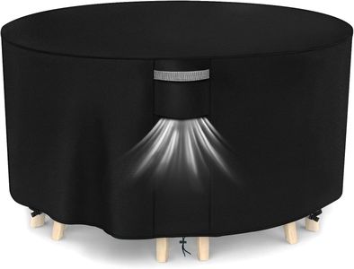 Dokon Waterproof Round Garden Table Cover – 420D Oxford, Ø230 x 100cm