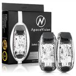 LED Safety Light (2 Pack) + Free Bonuses | Clip On Strobe/Running Lights for Runners, Dogs, Bike, Walking | The Best High Visibility Accessories for Your Reflective Gear, Bicycle etc (White)