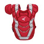 Easton Elite-X Catcher's Chest Protector, Intermediate, Red/Silver