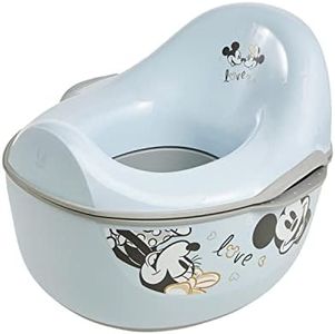 keeeper Mickey, Pot pour Bébé 4en1 deluxe, Pot + Siège de Toilette + Tabouret + Distributeur de Lingettes humides, d'env. 18 mois à env. 4 ans, kasimir, Bleu