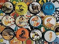 100 Homebrew Beer Bottle Caps for crafts