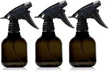 Nechtik Empty Smoke colored Plastic Spray Bottles - Pack Of 3-8 Oz, Leak Proof Refillable Sprayer, For Multi Purpose Use Adjustable Trigger Mist to Stream And Off Modes.