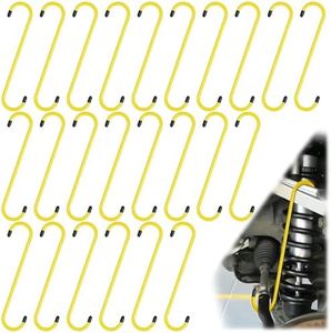 BFXM 24PCS Brake Caliper Hanger Caliper Hangers Hooks with Rubber Tips, Durable Steel, Rust-Proof Automotive Tools for Braking, Axle, Suspension, Herramientas para Extensión de Frenos