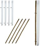 Miracle Tube Vented Seedling Protectors with Stakes, 60", Pack of 5