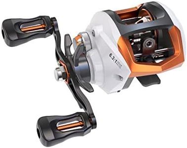 Lixada Baitcaster Fishing Reel Compact Baitcaster Reel Super Smooth Fishing Reel with 27.6LB Carbon Fiber Drag 12+1Ball Bearings 6.3:1 Gear Ratio High Speed for Fishing Saltwater Freshwater
