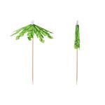 200PCS YAOSHENG 4 Inch Drink Umbrellas, Cocktail Picks, Colorful Cocktail Umbrellas Toothpicks for Drink&Food Restaurant, Bar,Hawaiian Beach Party Cake Decorating Supplies (Green)