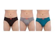 VIP Frenchie Plus Mens Cotton Brief (Pack of 3) Color May Vary (110 CM, Assorted)