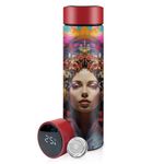 Felicita Reusable Coffee Cup | Thermal Insulated Stainless Steel Travel Mug with Lid | Double Walled - Great for Hot & Cold Drinks | His & Hers Premium Eco-Friendly Gift (Knoledge, 18oz)