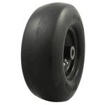 MARASTAR 00232 Universal Fit Flat Free 11 x 4.00-5 Lawnmower Tire Assembly