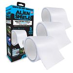 Alien Shield Deluxe by Bell+Howell Transparent Sealing Tape Waterproof Repair Tape Adhesive Strips Patch Tape to Repair Tears, Cracks, and Leaks, 3 Rolls Total 18" L x 4” W As Seen On TV