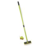 Garden Gear Patio Weed & Moss Brush Patio Cleaner Paving Driveway Brush Set with Twin Heads and Telescopic Handle (Paving Brush)