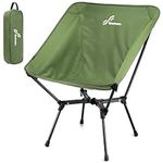 Sportneer Oversized Camp Chair, Widen Folding Chairs for Outside Portable Camping Chairs for Adults Lawn Chairs with Large Mesh Bag Compact Backpack Chair for Hiking Camping Beach Sporting Events