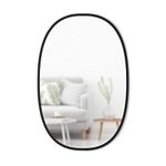 Umbra Hub Oval Wall Mirror, 36-Inch, Black