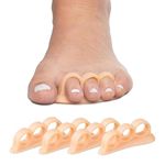 Toe Separator for Feet Toe Spacers Correct Toes Yoga Silicone Hammer Toe Corrector for Women & Men Correct Toe Straighteners for Overlapping Toes (All Finger Toe Separator)