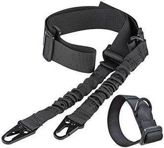 1 & 2 Point Sling Tactical Gun Sling with Buttstock Sling Attachment Strap for Rifle, Airsoft, Shotgun