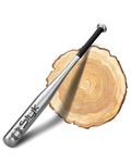 Slyk Professional Aluminium Baseball Bat 34 inch, Aluminium Alloy 2.5" Barrel Baseball Stick for Batting Practice and Home Security (34" - MID Weight, Silver)