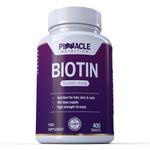 Biotin 12000mcg | 400 Tablets | Vitamin for Hair, Skin & Nails | UK Manufactured