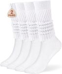 Buauty Slouch Socks for Women, Soft Extra Long Chunky Scrunch Knee High Sock Winter Knit Slouchy Socks leg warmmers