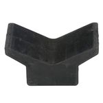 Attwood 11202-1 Boat Trailer Rubber Bow Stop V-Block, Black, 4-Inch by 4-Inch