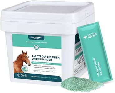 Nutramount Equine Electrolytes Supplement with Apple Flavor, Replenish Lost Minerals & Support Hydration for Horses During Training, Hot Weather or Travel – 1400g