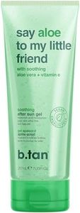 B.TAN Aloe Vera Gel Face & Body | Say Aloe To My Little Friend - Hydrating, Soothing After Sun Lotion Aloe Gel, Vitamin E, Sun Burn Relief, 7 Fl Oz