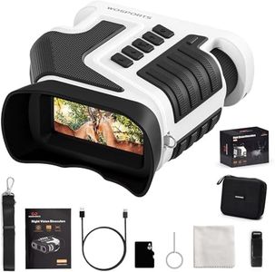WOSPORTS NV400 Night Vision Goggles, 4K Night Vision Binoculars for Adults, Black & White