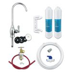 Under Sink Drinking Water Filter Kit System Including Tap and Accessories - Finerfilters Classic FF-6010PF (Baseball + Extra Filter)