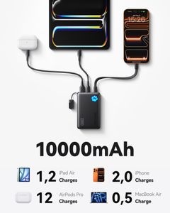 INIU 45W 10000mAh Power Bank – Fast Charging Portable Charger