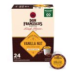 Don Francisco's Vanilla Nut Flavored Medium Roast Coffee Pods - 24 Count - Recyclable Single-Serve Coffee Pods, Compatible with your K- Cup Keurig Coffee Maker