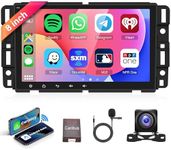 8 inch Android 13 Car Radio CarPlay for GMC Sierra Yukon Chevrolet Buick Chevy Silverado, Rimoody Car Audio Stereo Touch Screen Android Auto GPS WiFi SWC Bluetooth FM/RDS HiFi+ AHD Backup Camera