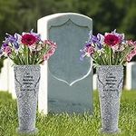 MIBUNG 2 Pack Cemetery Grave Flower