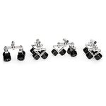 PROAIM Track Wheel Set for Quad Super Dolly Doorway Dolly. Compatible with Ø1.2"-Ø1.9” Straight/Curve Tracks. Smooth Mobility Ensures Stable Dolly/Tracking Shots (P-TWS-QS)