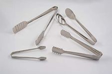 i WARE KkitchenCare Premium Tongs Set of 4 Cake Tong, Oval Tong, Sugar/Pickle Tong & Puri/Ice Tong