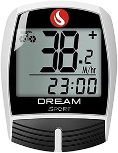 DREAM SPORT Bike Computer Bicycle Speedometer and Odometer 16-function Wired Bike Computer Waterproof DCY016