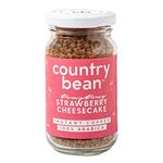 Country Bean Strawberry Cheesecake Instant Coffee Powder, 100% Arabica, Freeze-Dried, Flavoured Coffee | No Added Sugar | Makes 25 Cups, Bottle, 50 Gram