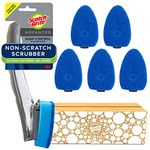 Scotch-Brite Non-Scratch Advanced Soap Control Dishwand Kit, Includes 1 Wand & 5 Refill Pads, Control Soap With A Button, Keep Your Hands Out Of Dirty Water