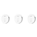 jklashfi 3 x Tuya Smart WiFi Alarm Door and Window Vibration Sensor Safety Protection Alarm Works with Alexa, Smart Life (White)